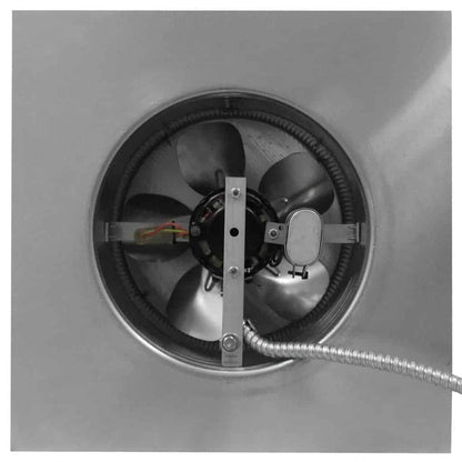 Model AF-10-C4-CMF | Aura Fan | 10" Diameter | 4" Tall Collar | Curb Mount Flange | CFM: 500