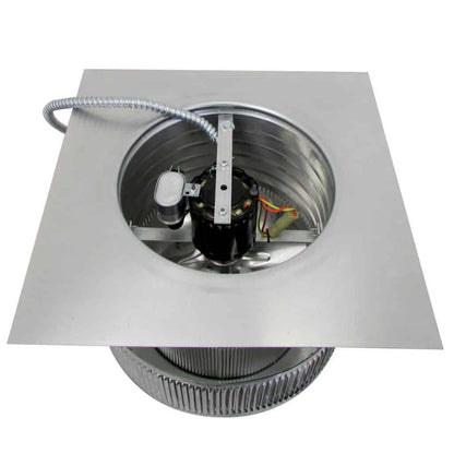 Model AF-10-C6 | Aura Fan | 10" Diameter | 6" Tall Collar | Flat Flange | CFM: 500