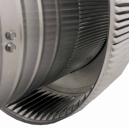 Model AF-10-C8 | Aura Fan | 10" Diameter | 8" Tall Collar | Flat Flange | CFM: 500