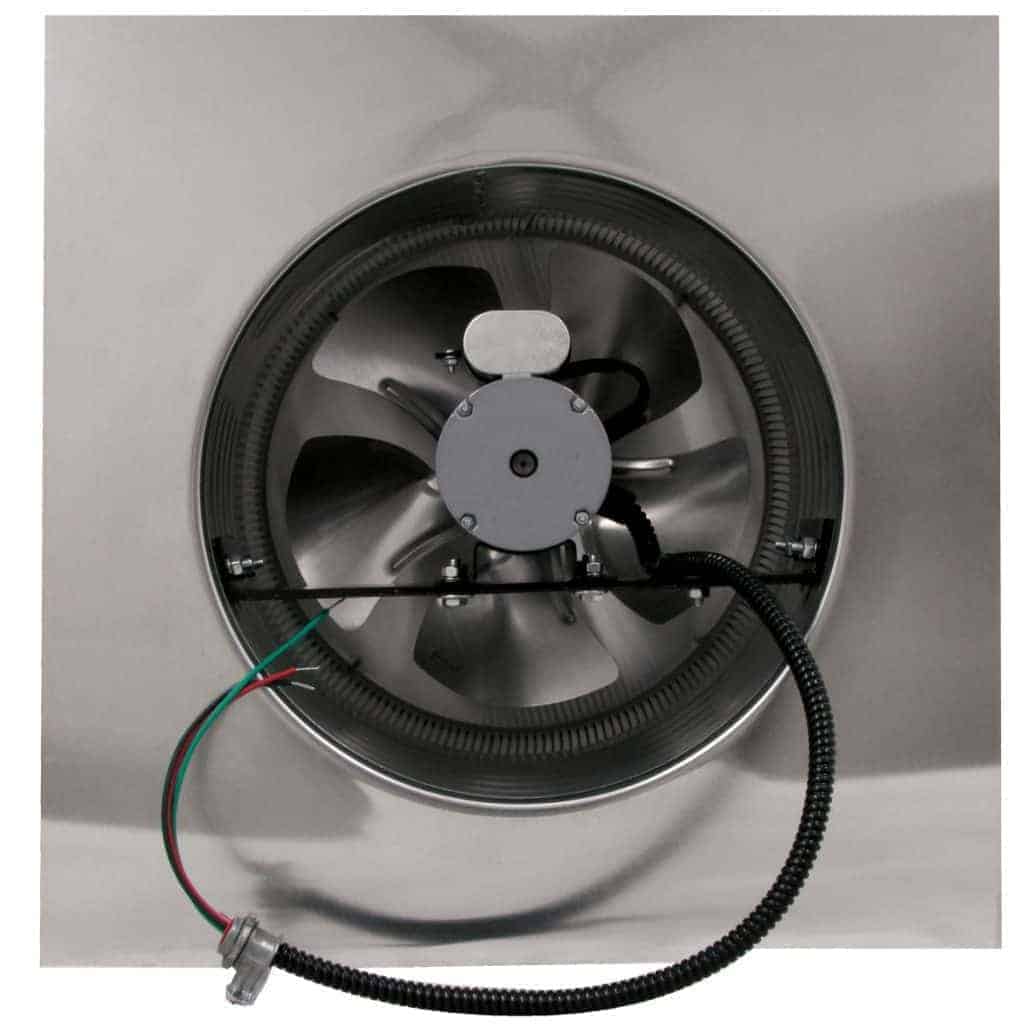 Model AF-12-C6 | Aura Fan | 12" Diameter | 6" Tall Collar | Flat Flange | CFM: 800