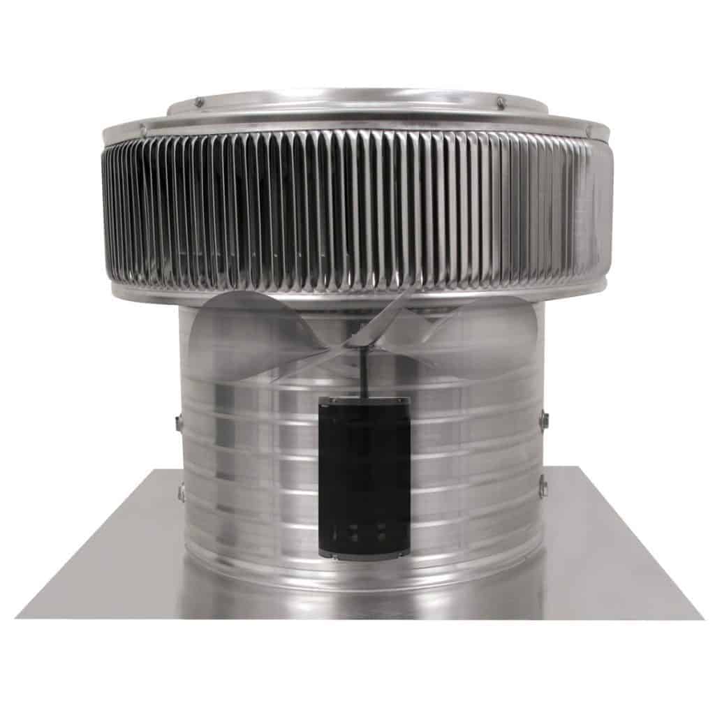 Model AF-12-C8 | Aura Fan | 12" Diameter | 8" Tall Collar | Flat Flange | CFM: 800