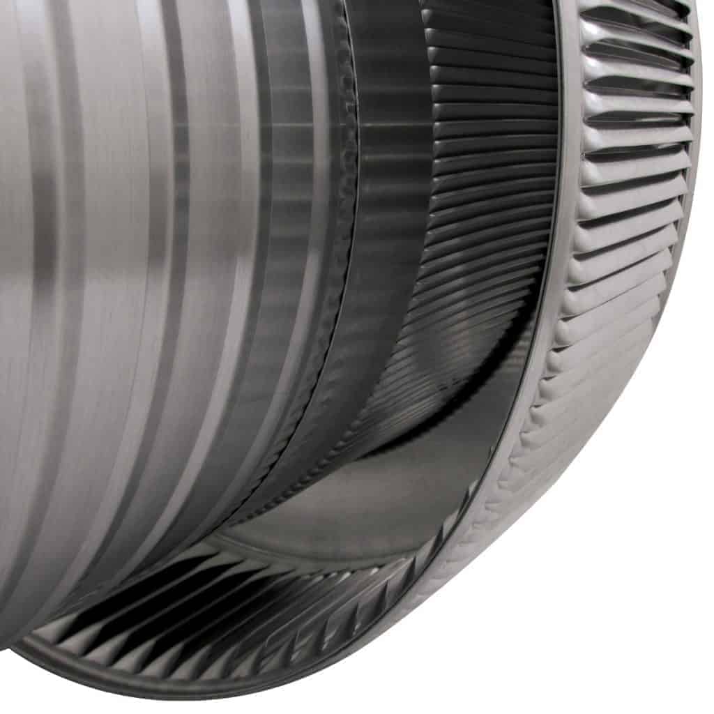 Model AF-12-C12 | Aura Fan | 12" Diameter | 12" Tall Collar | Flat Flange | CFM: 800