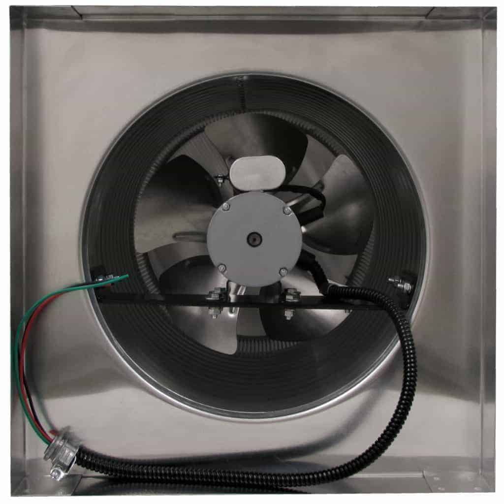 Model AF-12-C12-CMF | Aura Fan | 12" Diameter | 12" Tall Collar | Curb Mount Flange | CFM: 800