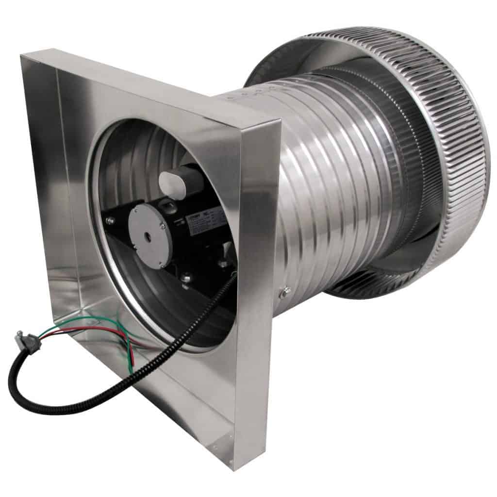 Model AF-12-C12-CMF | Aura Fan | 12" Diameter | 12" Tall Collar | Curb Mount Flange | CFM: 800