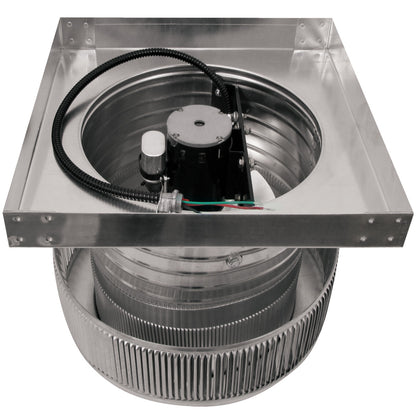 Model AF-12-C6-CMF | Aura Fan | 12" Diameter | 6" Tall Collar | Curb Mount Flange | CFM: 800