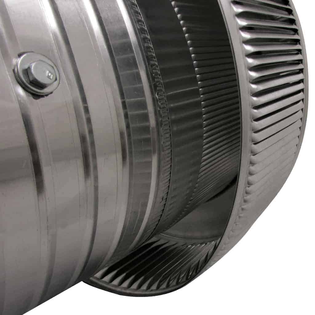 Model AF-12-C6-CMF | Aura Fan | 12" Diameter | 6" Tall Collar | Curb Mount Flange | CFM: 800