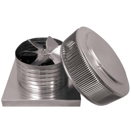 Model AF-12-C6-CMF | Aura Fan | 12" Diameter | 6" Tall Collar | Curb Mount Flange | CFM: 800