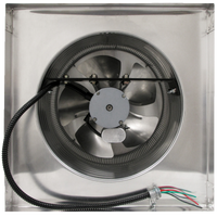 Model AF-12-C6-CMF | Aura Fan | 12" Diameter | 6" Tall Collar | Curb Mount Flange | CFM: 800