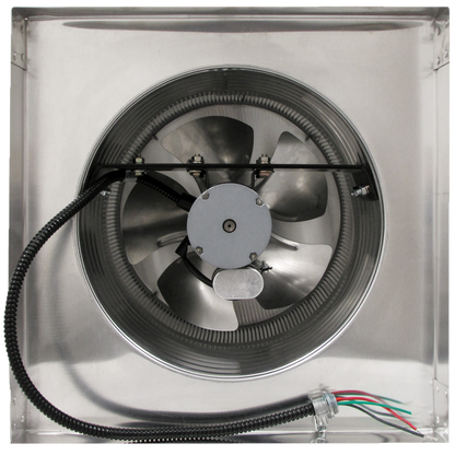 Model AF-12-C6-CMF | Aura Fan | 12" Diameter | 6" Tall Collar | Curb Mount Flange | CFM: 800