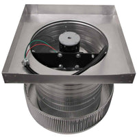 Model AF - 12 - C8 - CMF | Aura Fan | 12" Diameter | 8" Tall Collar | Curb Mount Flange | CFM: 800 - Active Ventilation Products