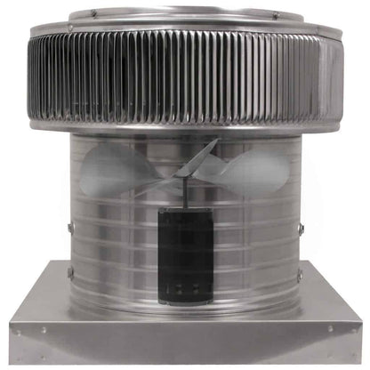 Model AF-12-C8-CMF | Aura Fan | 12" Diameter | 8" Tall Collar | Curb Mount Flange | CFM: 800