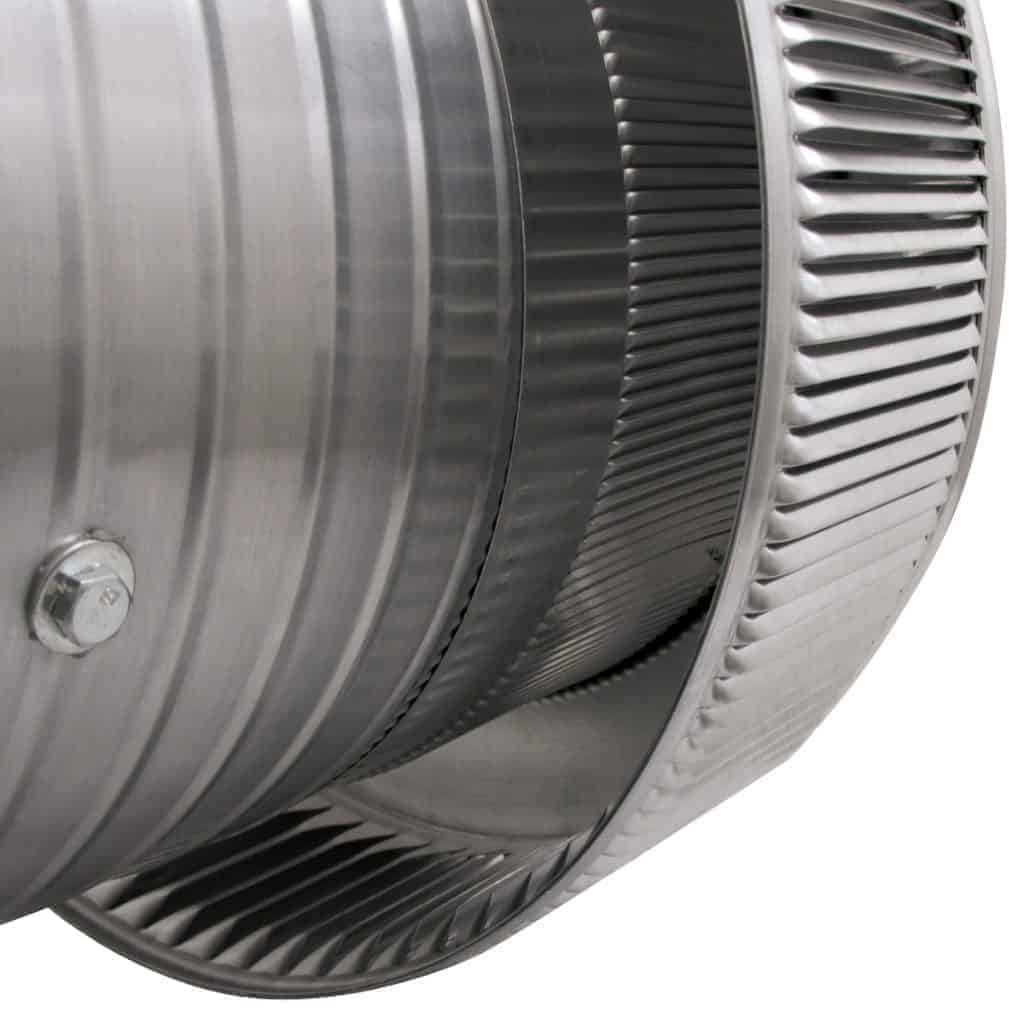 Model AF-12-C8 | Aura Fan | 12" Diameter | 8" Tall Collar | Flat Flange | CFM: 800