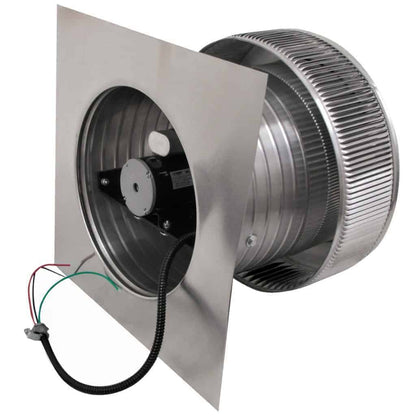 Model AF-12-C8 | Aura Fan | 12" Diameter | 8" Tall Collar | Flat Flange | CFM: 800