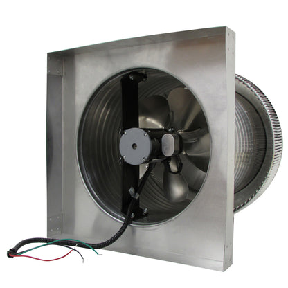 Model AF-14-C12-CMF | Aura Fan | 14" Diameter | 12" Tall Collar | Curb Mount Flange | CFM: 1000