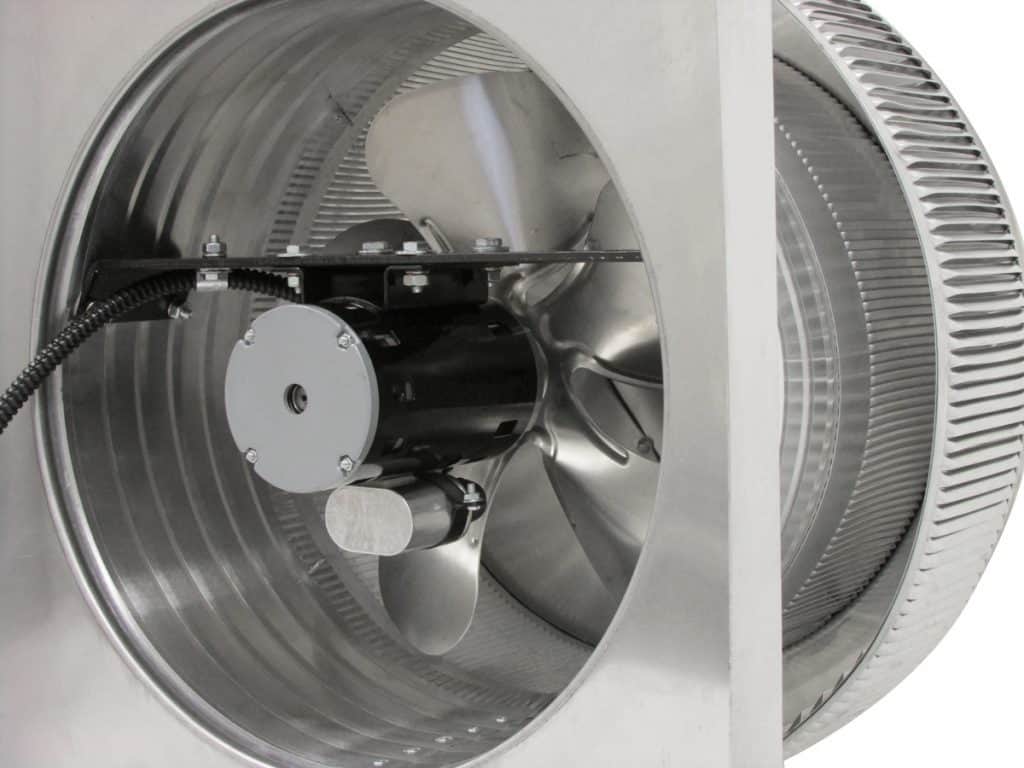 Model AF-14-C6-CMF | Aura Fan | 14" Diameter | 6" Tall Collar | Curb Mount Flange | CFM: 1000