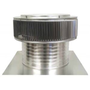 Model AF-16-C8 | Aura Fan | 16" Diameter | 8" Tall Collar | Flat Flange | CFM: 1800