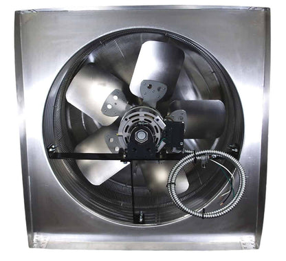 Model AF-24-C6-CMF | Aura Fan | 24" Diameter | 6" Tall Collar | Curb Mount Flange | CFM: 4800