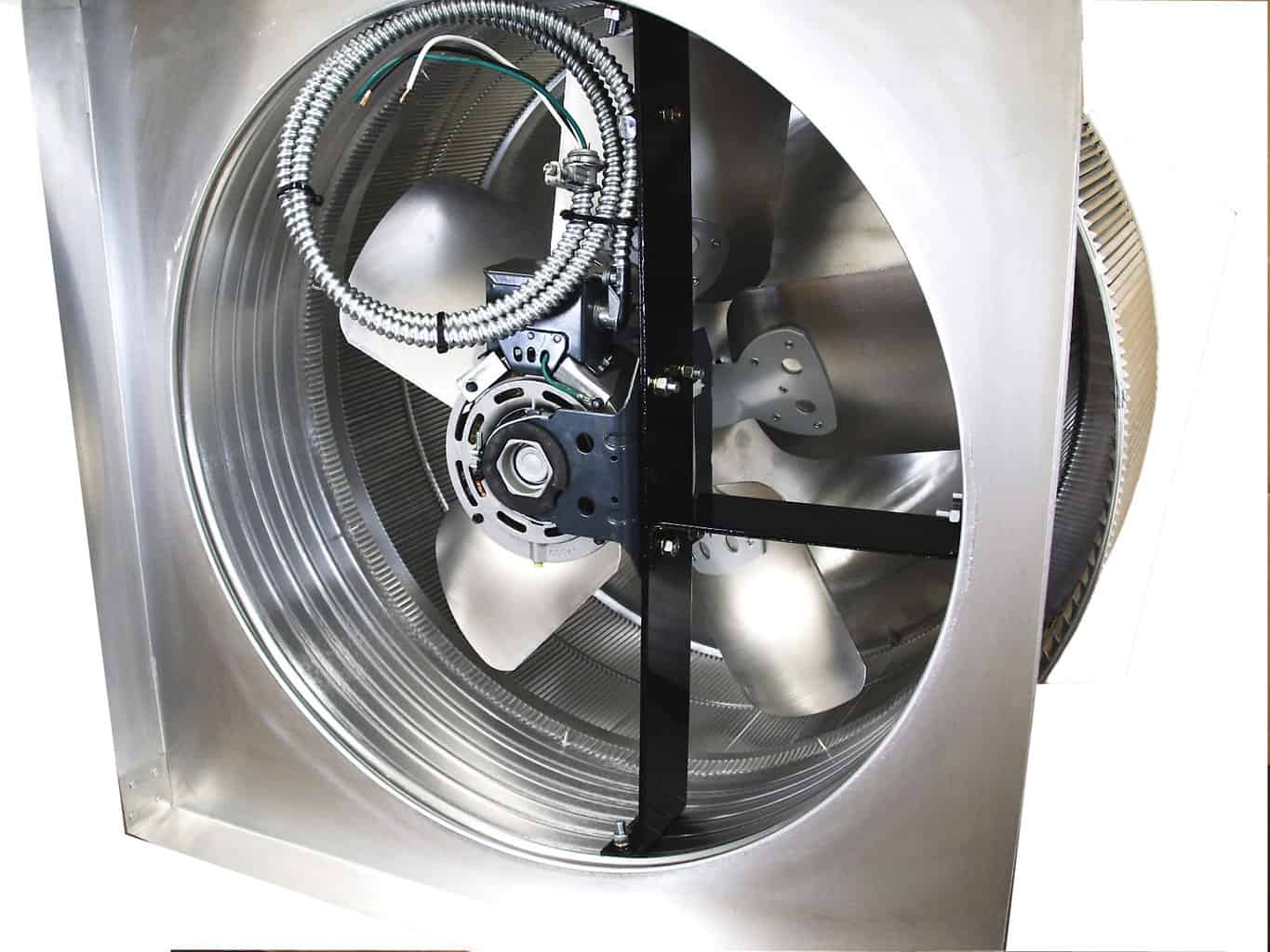 Model AF-24-C6 | Aura Fan | 24" Diameter | 6" Tall Collar | Flat Flange | CFM: 4800