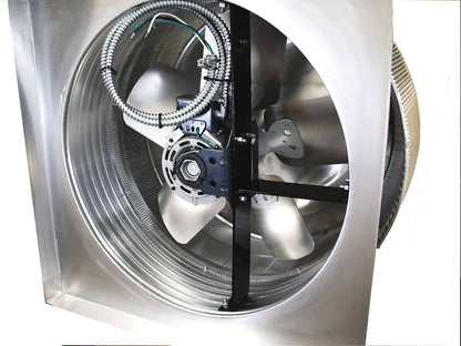 Model AF-24-C12 | Aura Fan |  24" Diameter | 12" Tall Collar | Flat Flange | CFM: 4800