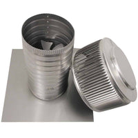 Model AF - 6 - C12 | Aura Fan | 6" Diameter | 12" Tall Collar | Flat Flange | CFM: 120 - Active Ventilation Products