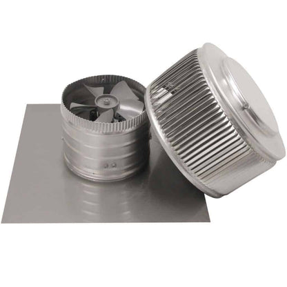 Model AF-6-C4 | Aura Fan | 6" Diameter | 4" Tall Collar | Flat Flange | CFM: 120