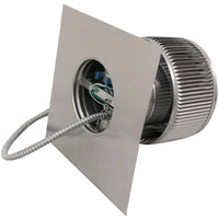 Model AF - 6 - C4 | Aura Fan | 6" Diameter | 4" Tall Collar | Flat Flange | CFM: 120 - Active Ventilation Products