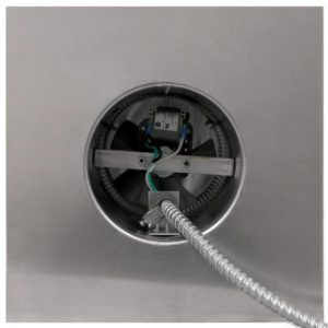 Model AF-6-C6-CMF | Aura Fan | 6" Diameter | 6" Tall Collar | Curb Mount Flange | CFM: 120