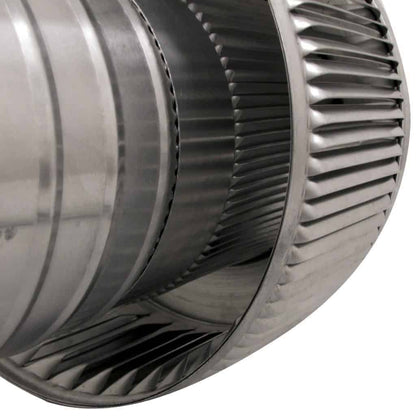 Model AF-6-C8 | Aura Fan | 6" Diameter | 8" Tall Collar | Flat Flange | CFM: 120