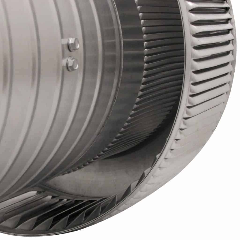 Model AF-8-C12 | Aura Fan | 8" Diameter | 12" Tall Collar | Flat Flange | CFM: 250