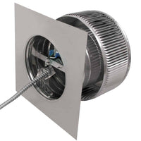 Model AF - 8 - C4 | Aura Fan | 8" Diameter | 4" Tall Collar | Flat Flange | CFM: 250 - Active Ventilation Products