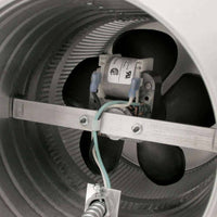 Model AF - 8 - C6 | Aura Fan | 8" Diameter | 6" Tall Collar | Flat Flange | CFM: 250 - Active Ventilation Products