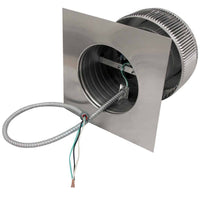 Model AF - 8 - C6 | Aura Fan | 8" Diameter | 6" Tall Collar | Flat Flange | CFM: 250 - Active Ventilation Products