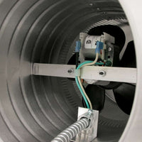 Model AF - 8 - C8 - CMF | Aura Fan | 8" Diameter | 8" Tall Collar | Curb Mount Flange | CFM: 250 - Active Ventilation Products