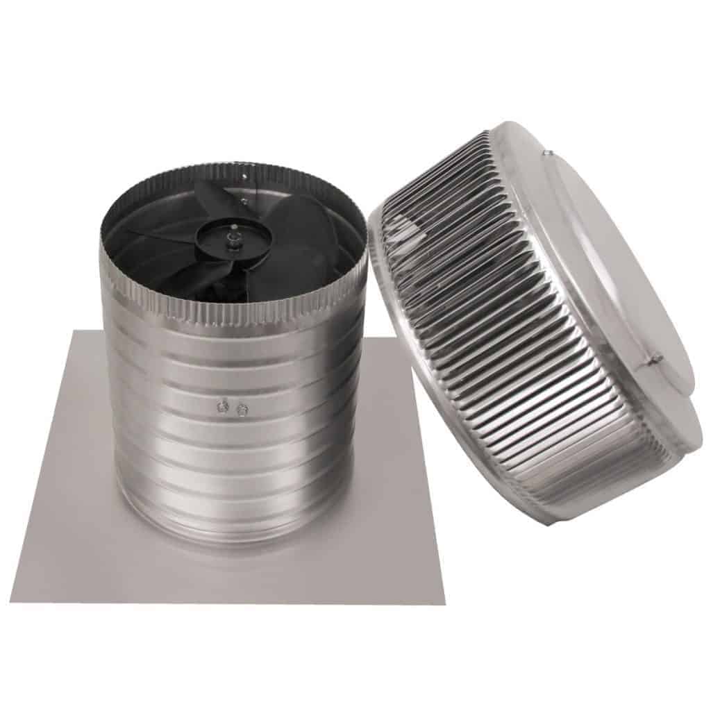 Model AF-8-C8 | Aura Fan | 8" Diameter | 8" Tall Collar | Flat Flange | CFM: 250