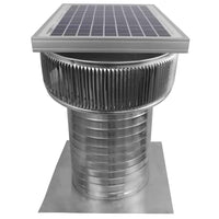 Model ASF - 10 - C12 | Aura Solar Fan | 10" Diameter | 12" Tall Collar | CFM: 524 - Active Ventilation Products