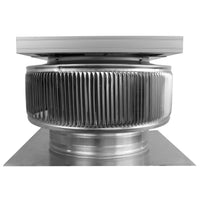 Model ASF - 10 - C2 | Aura Solar Fan | 10" Diameter | 2" Tall Collar | CFM: 524 - Active Ventilation Products