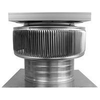 Model ASF - 10 - C4 | Aura Solar Fan | 10" Diameter | 4" Tall Collar | CFM: 524 - Active Ventilation Products