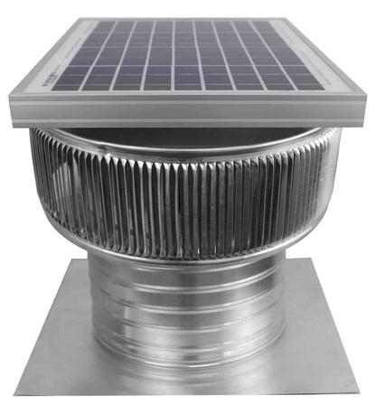 Model ASF-10-C6 | Aura Solar Fan | 10" Diameter | 6" Tall Collar | CFM: 524