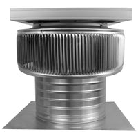 Model ASF - 10 - C6 | Aura Solar Fan | 10" Diameter | 6" Tall Collar | CFM: 524 - Active Ventilation Products