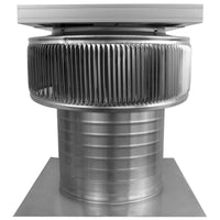 Model ASF - 10 - C8 | Aura Solar Fan | 10" Diameter | 8" Tall Collar | CFM: 524 - Active Ventilation Products