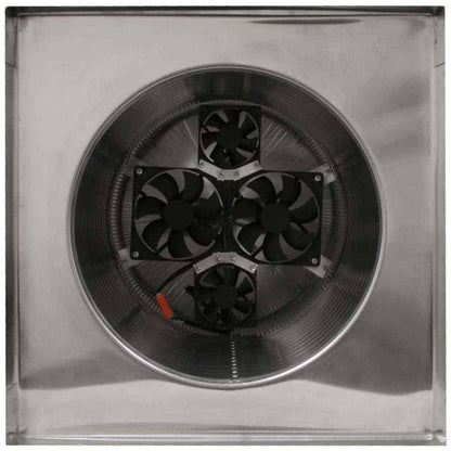 Aura Solar Exhaust Fan 740 CFM | 12" Diameter | 12" Tall Collar  | Curb Mount Flange