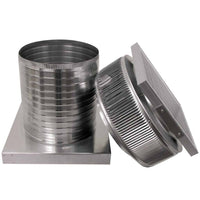 Aura Solar Exhaust Fan 740 CFM | 12" Diameter | 12" Tall Collar | Curb Mount Flange - Active Ventilation Products
