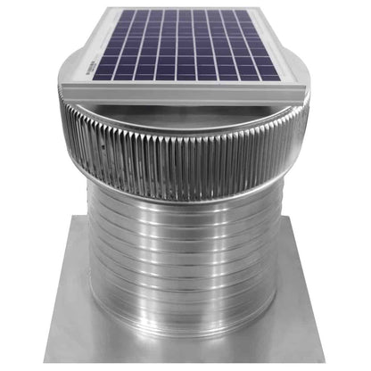 Model ASF-12-C12 | Aura Solar Fan | 12" Diameter | 12" Tall Collar | CFM: 740