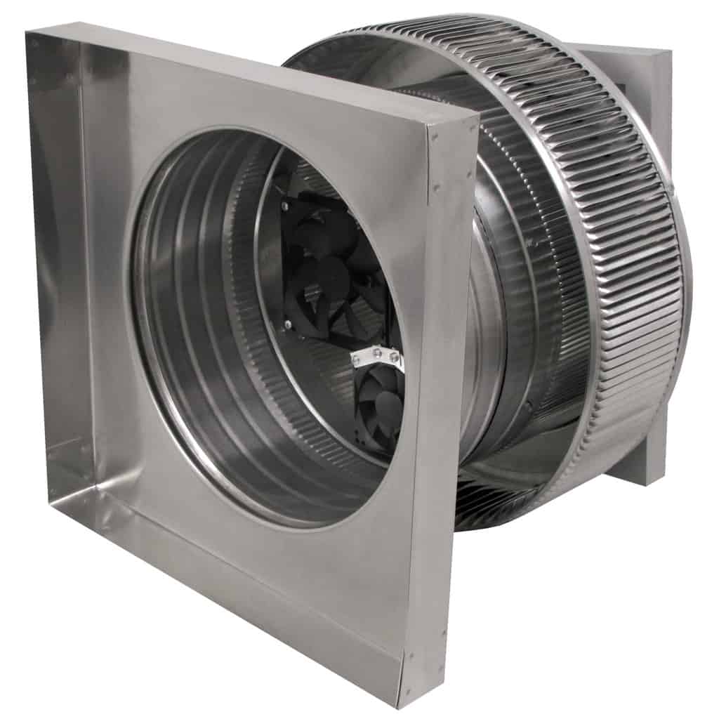 Aura Solar Exhaust Fan 524 CFM | 10" Diameter | 4" Tall Collar  | Curb Mount Flange