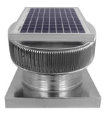 Aura Solar Exhaust Fan 740 CFM | 12" Diameter | 4" Tall Collar | Curb Mount Flange - Active Ventilation Products