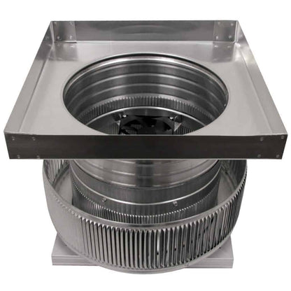 Aura Solar Exhaust Fan 740 CFM | 12" Diameter | 4" Tall Collar  | Curb Mount Flange