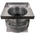 Aura Solar Exhaust Fan 740 CFM | 12" Diameter | 4" Tall Collar | Curb Mount Flange - Active Ventilation Products