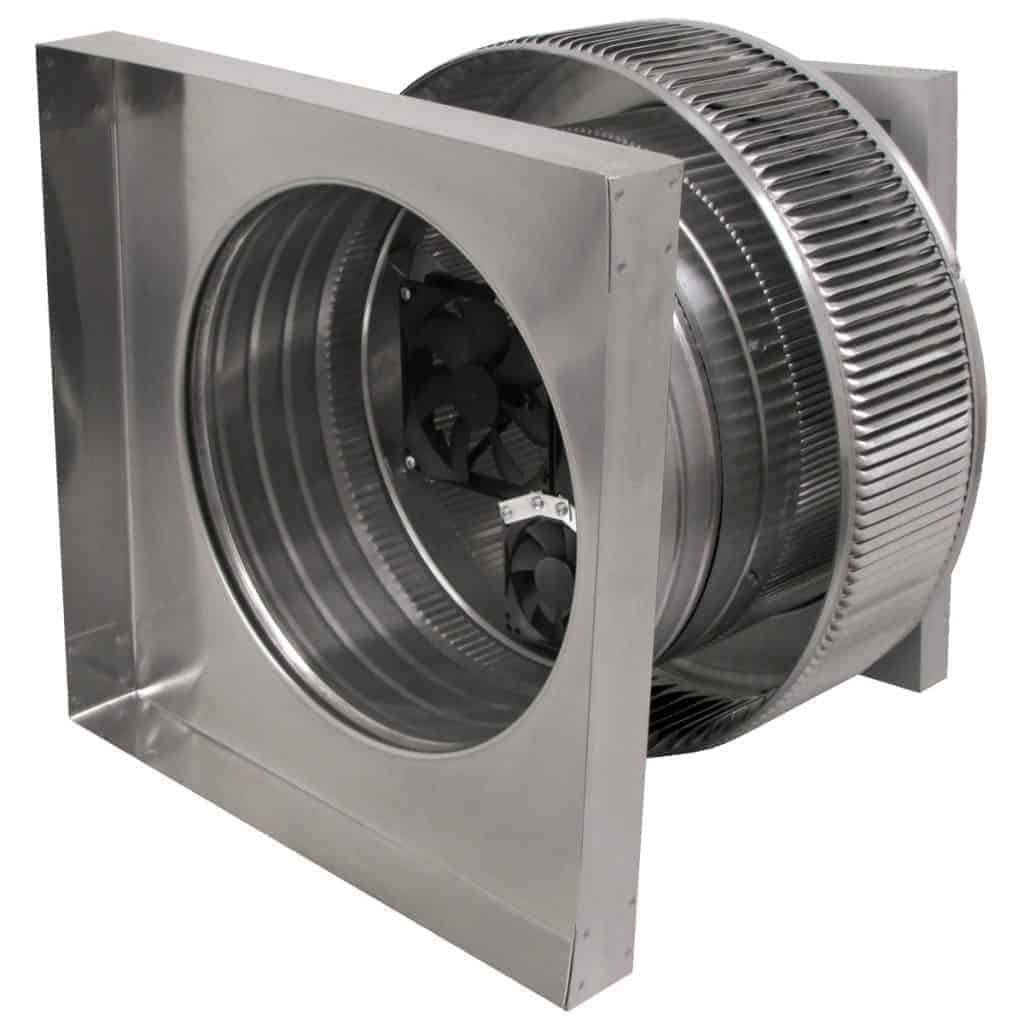 Aura Solar Exhaust Fan 740 CFM | 12" Diameter | 4" Tall Collar  | Curb Mount Flange