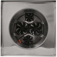 Aura Solar Exhaust Fan 740 CFM | 12" Diameter | 6" Tall Collar | Curb Mount Flange - Active Ventilation Products