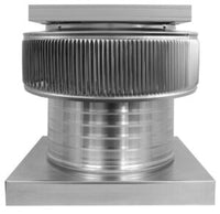 Aura Solar Exhaust Fan 740 CFM | 12" Diameter | 6" Tall Collar | Curb Mount Flange - Active Ventilation Products